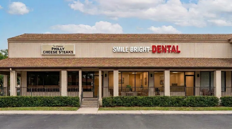 A real local business storefront with clear signage, representing the authentic photos Studio Zero enhances instead of fabricating fake ones